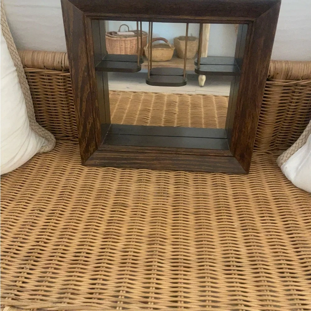 Vintage mirrored shadow box